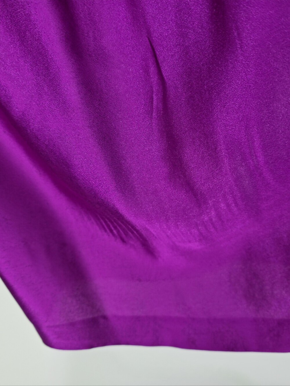 Yves Saint Laurent YSL 100% Silk Purple Magenta Knee Length Skirt XS - Picture 16 of 16